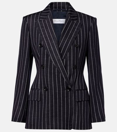 Max Mara Max Mara Pinstripe double-breasted jersey blazer