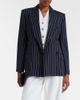 Max Mara Max Mara Pinstripe double-breasted jersey blazer - 2