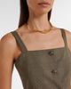 Max Mara Max Mara Plaid virgin wool top - 3