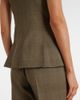 Max Mara Max Mara Plaid virgin wool top - 4