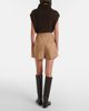 Max Mara Max Mara Pleated camel hair shorts - 5