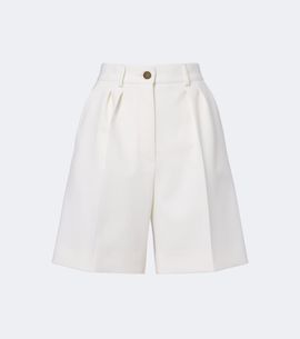Max Mara Max Mara Pleated wool-blend Bermuda shorts