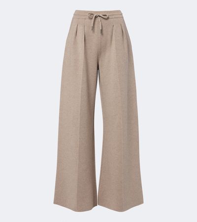 Max Mara Max Mara Pleated wool and cashmere wide-leg pants