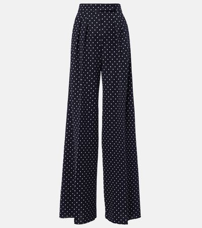 Max Mara Max Mara Polka-dot jersey wide-leg pants