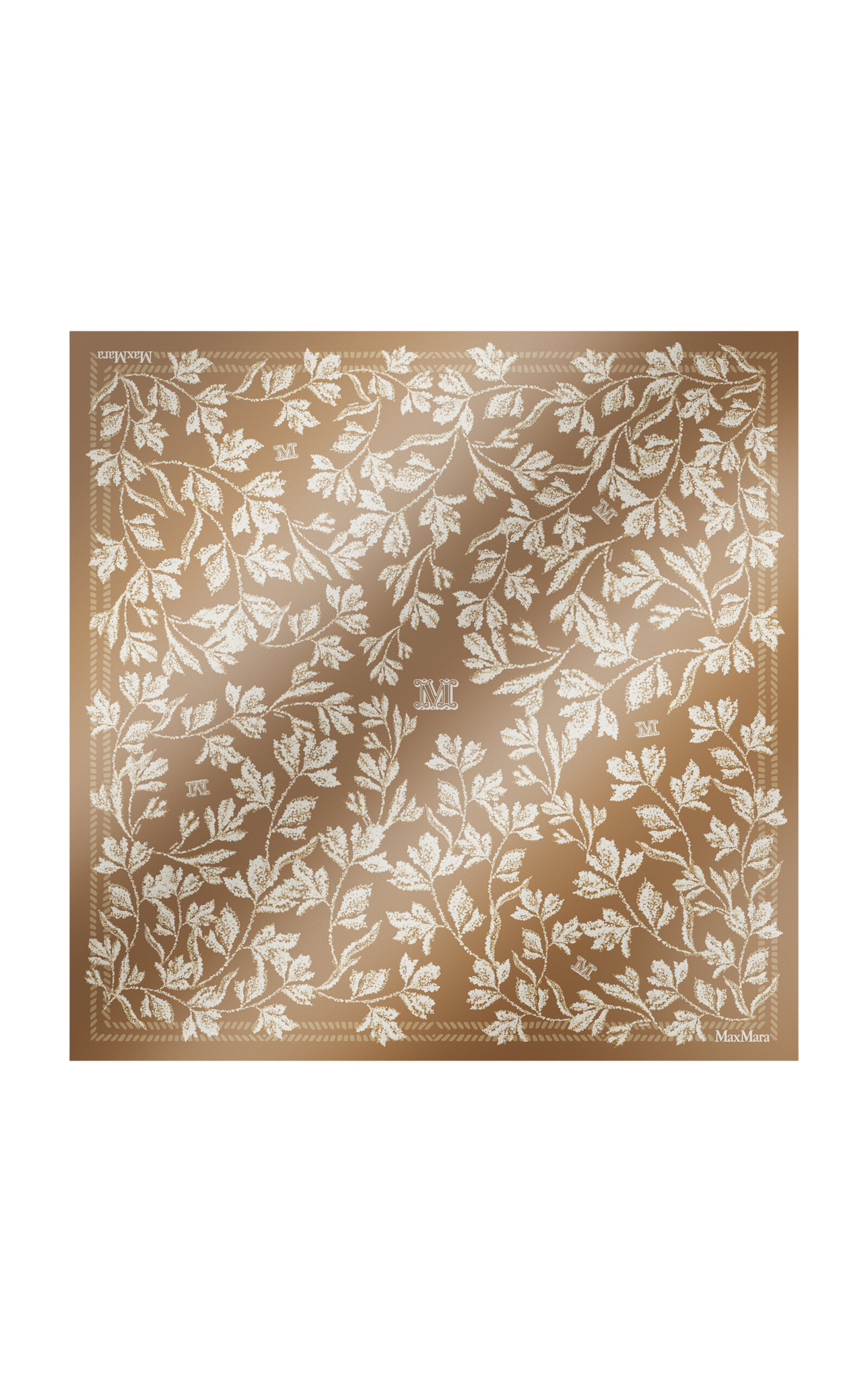 Max Mara Max Mara Printed Silk Twill Oversized Scarf