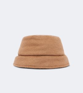 Max Mara Max Mara Reversible camel hair and silk bucket bag