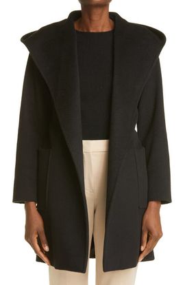 Max Mara Max Mara Rialto Hooded Camel Hair Coat