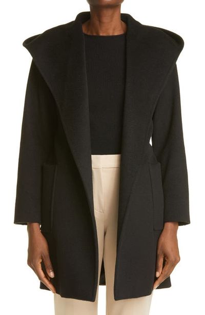 Max Mara Max Mara Rialto Hooded Camel Hair Coat
