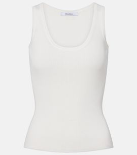 Max Mara Max Mara Ribbed-knit jersey tank top
