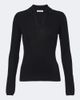 Max Mara Max Mara Ribbed-knit silk and cashmere polo sweater - 1