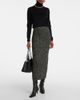 Max Mara Max Mara Rodano wool-blend pencil skirt - 2