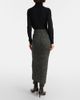 Max Mara Max Mara Rodano wool-blend pencil skirt - 3