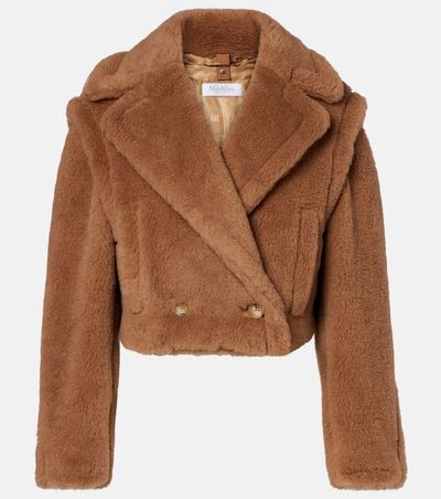 Max Mara Max Mara Santos cropped camel hair and silk jacket