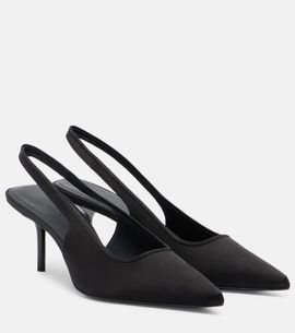 Max Mara Max Mara Satin slingback pumps