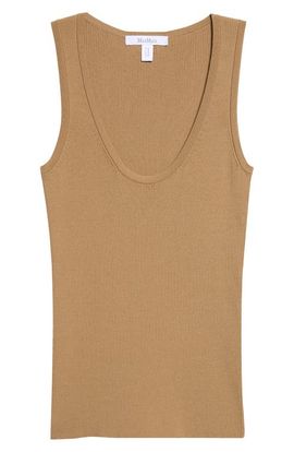 Max Mara Max Mara Scoop Neck Ribbed Sweater Tank