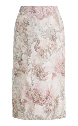 Max Mara Max Mara SilkOrganza Midi Skirt