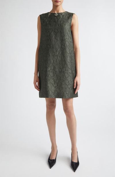 Max Mara Max Mara Sleeveless Jacquard Shift Dress