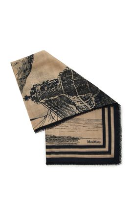Max Mara Max Mara Square WoolSilk Shawl