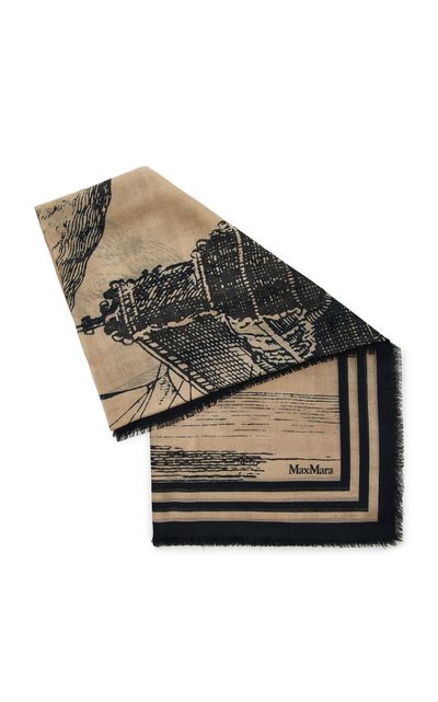 Max Mara Max Mara Square WoolSilk Shawl