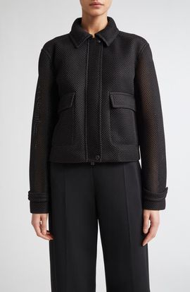Max Mara Max Mara Strenna Technical Mesh Jacket