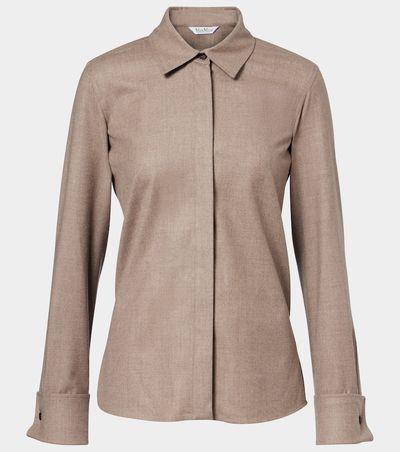 Max Mara Max Mara Tebaide cashmere-blend shirt