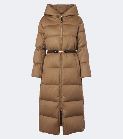 Max Mara Max Mara The Cube reversible calf hair down coat