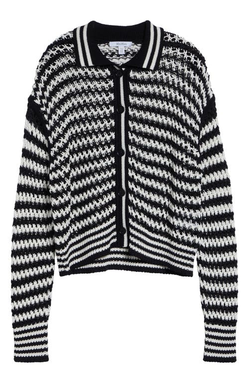 Max Mara Max Mara Tipped Stripe Cotton Cardigan