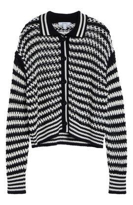 Max Mara Max Mara Tipped Stripe Cotton Cardigan