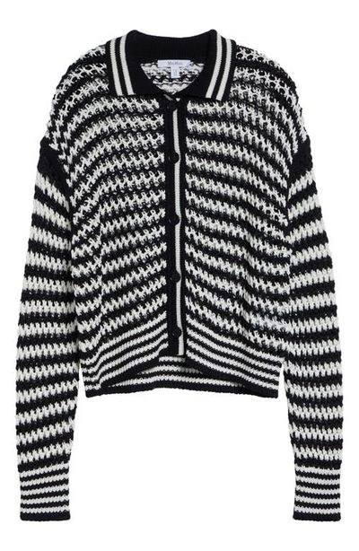 Max Mara Max Mara Tipped Stripe Cotton Cardigan