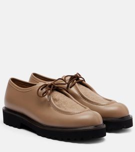 Max Mara Max Mara Track leather loafers