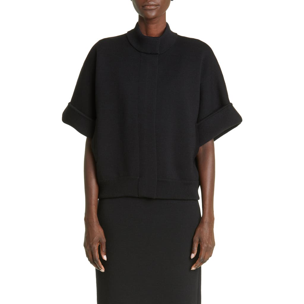 Max Mara Max Mara Valery Oversize Short Sleeve Virgin Wool Cardigan