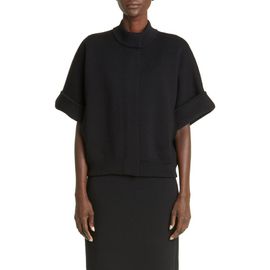 Max Mara Max Mara Valery Oversize Short Sleeve Virgin Wool Cardigan