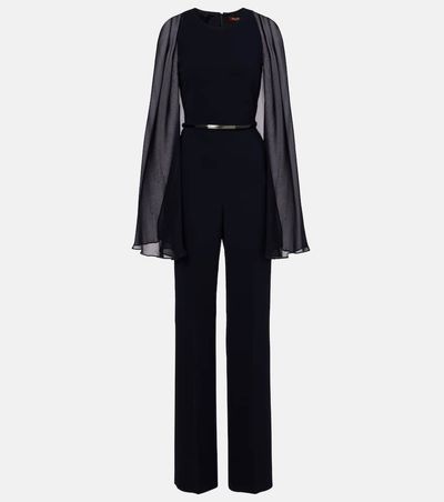 Max Mara Max Mara Vertice caped cady jumpsuit