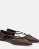 Max Mara Max Mara Volpino leather-trimmed woven ballet flats - 1