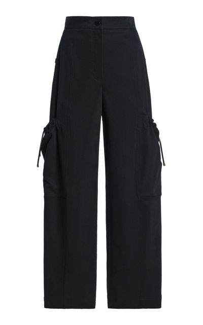 Max Mara Max Mara Washed Stretch Denim WideLeg Trousers