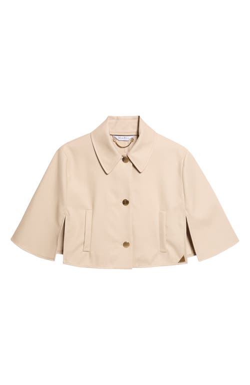 Max Mara Max Mara Water Repellent Crop Cotton Gabardine Cape