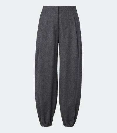 Max Mara Max Mara Wool-blend flannel balloon pants
