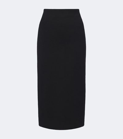 Max Mara Max Mara Wool-blend jersey pencil skirt