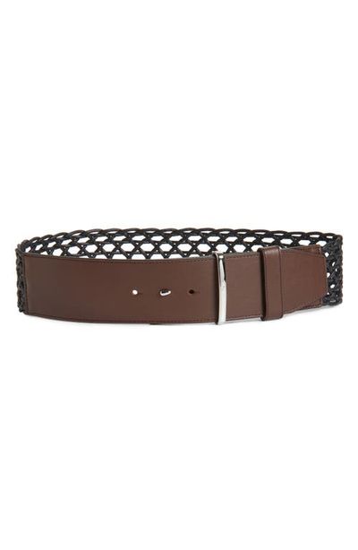 Max Mara Max Mara Woved Mixed Media Belt