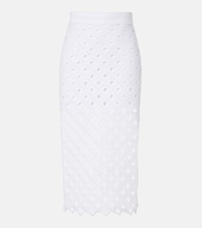 Max Mara Max Mara Zorro macramÃ© midi skirt