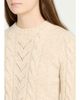 Max Mara Paillette Wool-Cashmere Cable Knit Crewneck Sweater - 5