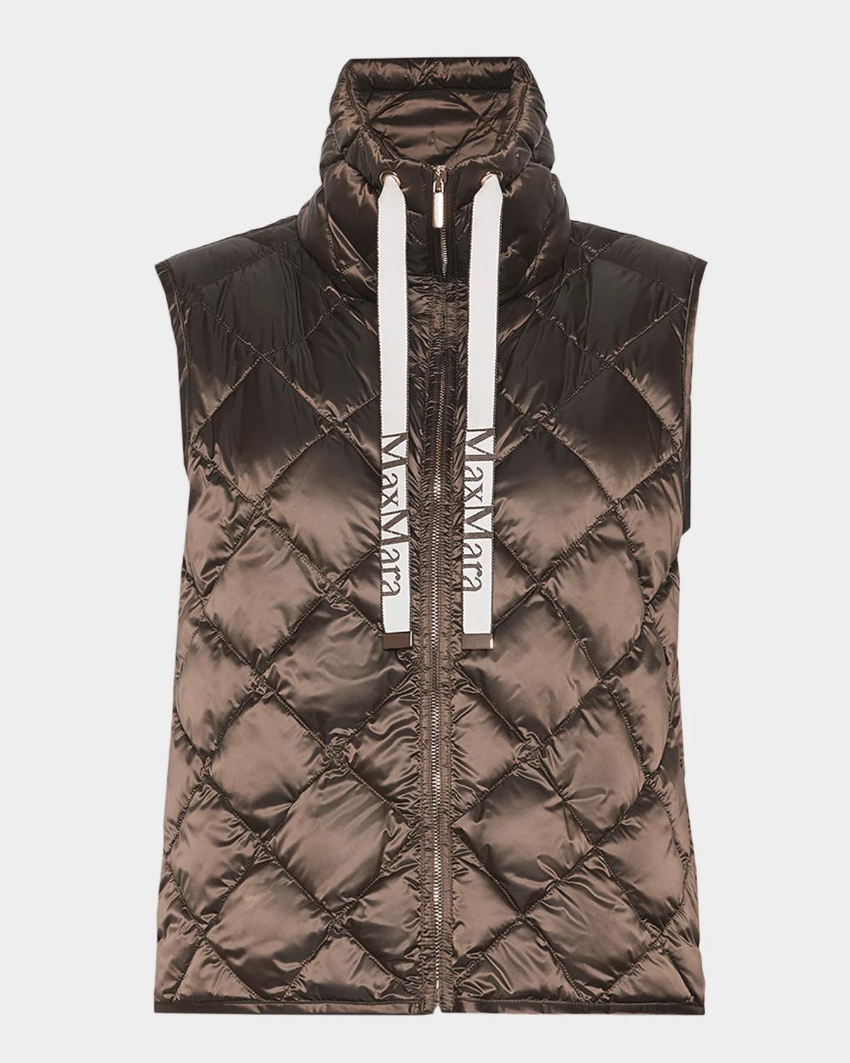 Max Mara Quilted Turtleneck Gilet