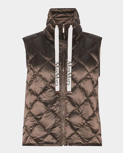 Max Mara Quilted Turtleneck Gilet