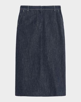 Max Mara Serena Denim Midi Skirt