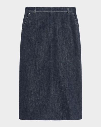 Max Mara Serena Denim Midi Skirt