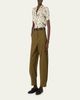 Max Mara Short-Sleeve Printed Silk Top - 2
