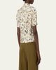 Max Mara Short-Sleeve Printed Silk Top - 3