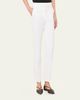 Max Mara Silk Slim-Leg Ankle Cigarette Pants - 3