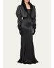 Max Mara Strapless Silk Mermaid Gown - 4