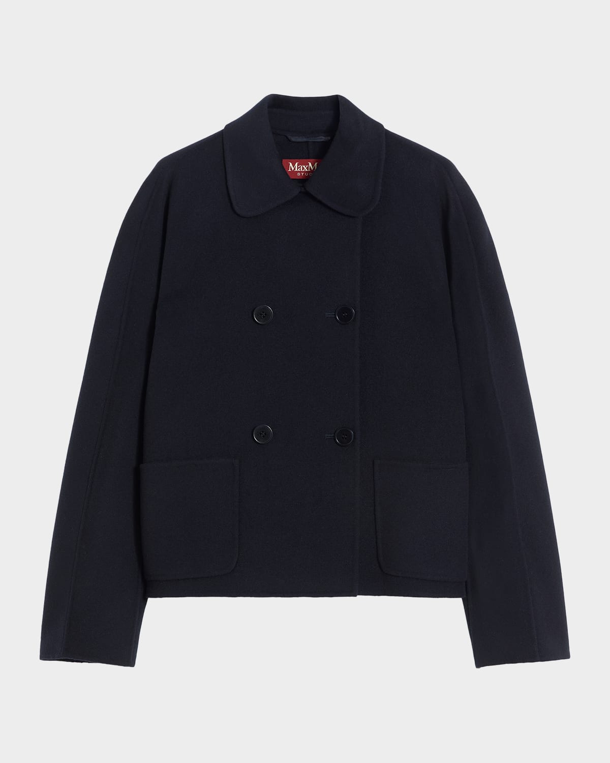 Max Mara Studio Eden Double-Breasted Broadcloth Jacket